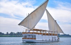 Wind-Powered Nile Dahabiya Boat